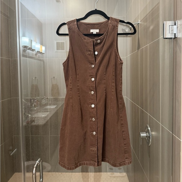 Topshop button down denim dress - Picture 4 of 4